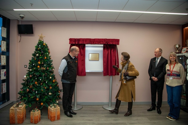 Other image for Princess visits two of town’s major employers